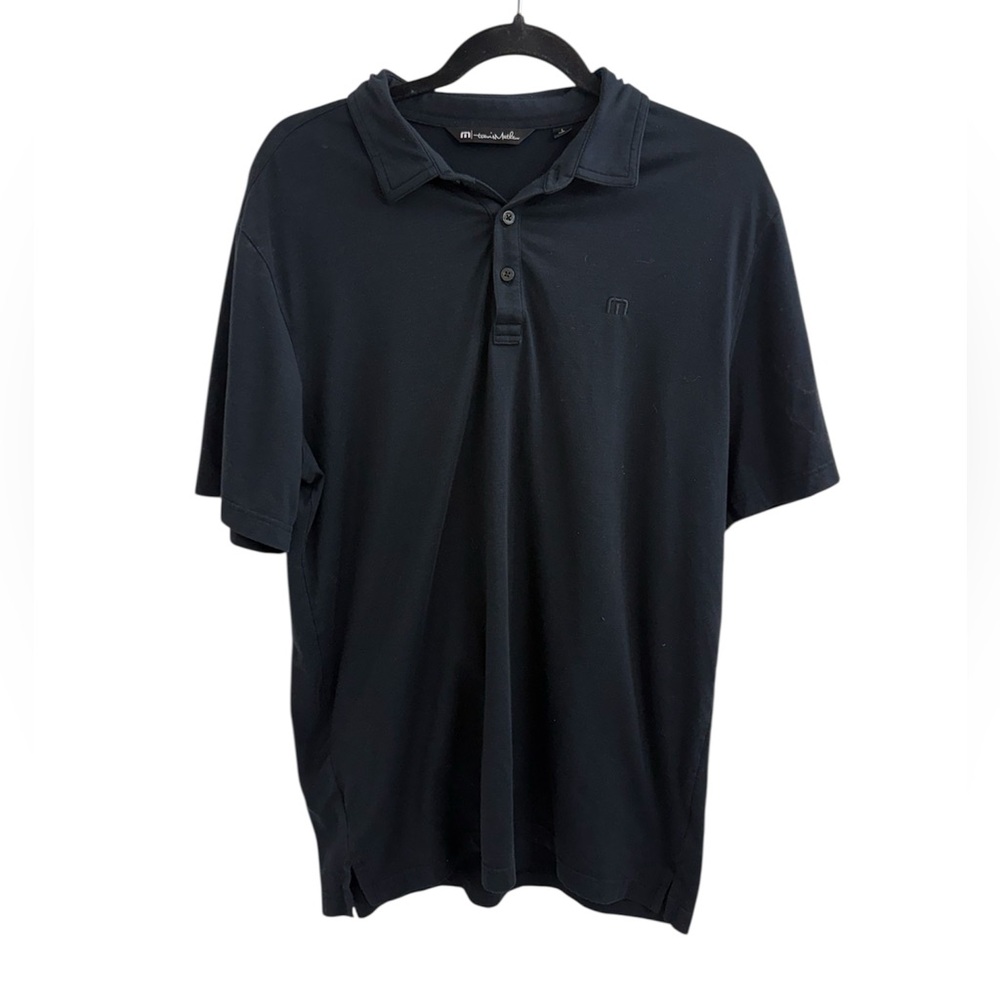 Travis Mathew The Heater Black Solid Short Sleeve Men's Size Large
